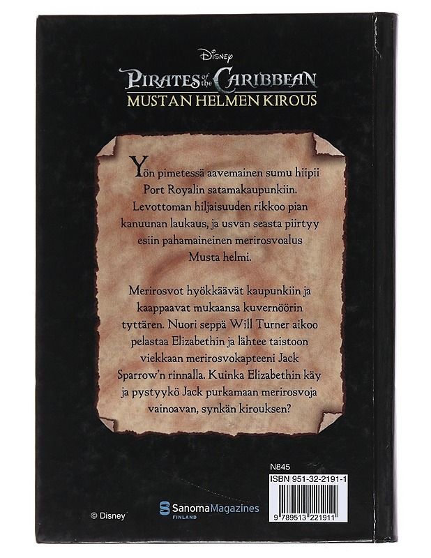 Pirates Of The Carribean: Mustan Helmen Kirous - Walt Disney - Nuorten kirjat - 10105533119 - 1