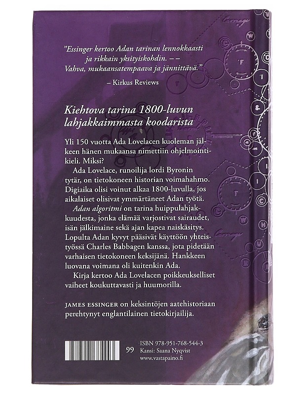 Adan algoritmi - Essinger, James - Elämäkerrat ja muistelmat - 10105533172 - 1