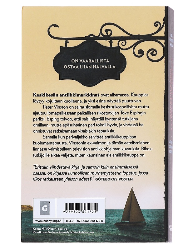 Antiikkikauppiaan kuolema - De la Motte, Anders - Jännitys ja dekkarit - 10105533236 - 1