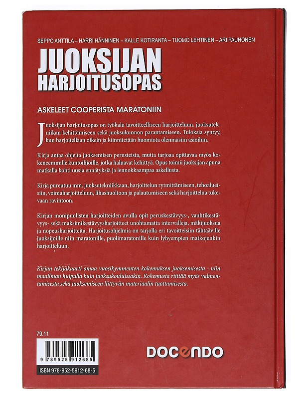Juoksijan harjoitusopas : askeleet Cooperista maratoniin - Anttila, Seppo - Tietokirjat ja oppaat - 10105533307 - 1