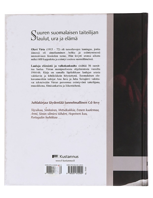 Lauluja elämästä ja valkokankaalta - Virta, Olavi - Elämäkerrat ja muistelmat - 10105533318 - 1