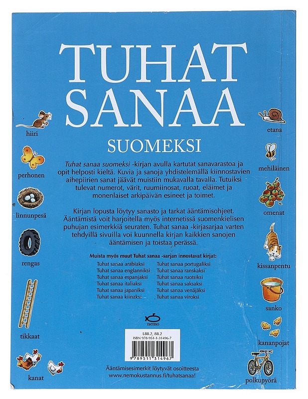 Tuhat sanaa suomeksi - Amery, Heather - Lastenkirjat - 10105533343 - 1