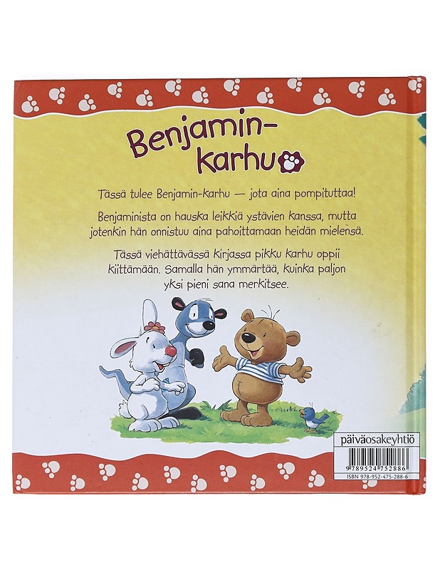 Benjamin-karhu kiittää - Freedman, Claire - Lastenkirjat - 10105533445 - 1