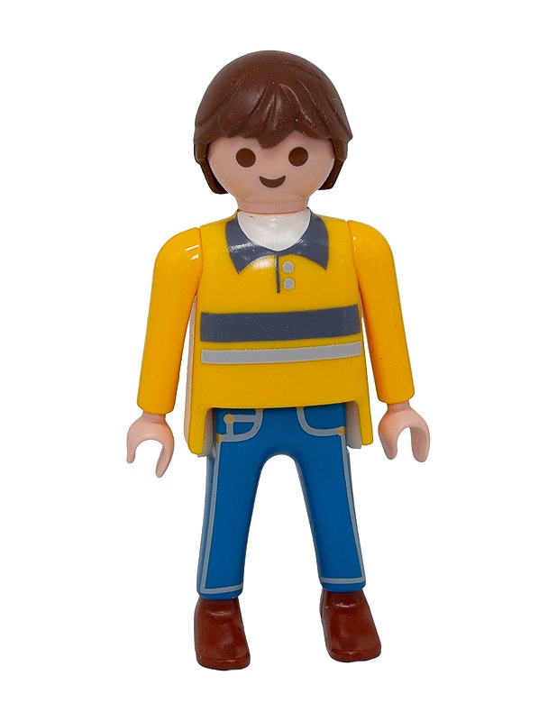 PLAYMOBIL keltapaitainen mies minifiguuri - Lasten lelut - 10105533473 - 0