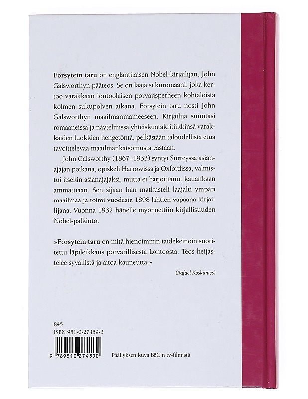 Forsytein taru 1 - John Galsworthy - Romaanit ja novellit - 10105533550 - 1