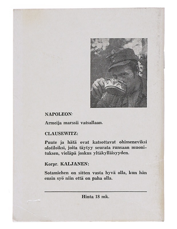 Korpisoturin keittokirja - Suomen sotilas - Historiakirjat - 10105533572 - 1