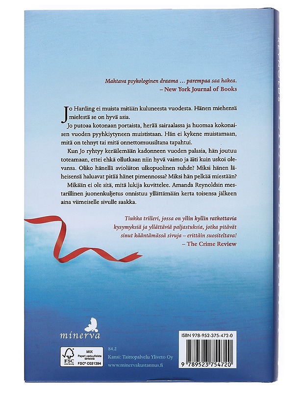 Liian lähellä - Reynolds, Amanda - Jännitys ja dekkarit - 10105533642 - 1