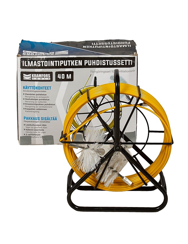 KRAMFORS TOOLS ilmastointiputkien puhdistussetti, 40 m - Rakennustarvikkeet - 10105533687 - 0