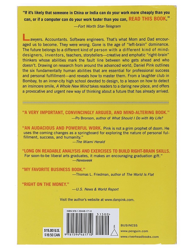 A whole new mind : why right-brainers will rule the future - Daniel H. Pink - Tietokirjat ja oppaat - 10105533731 - 1