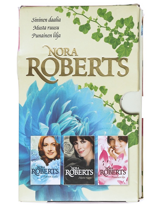 Nora Roberts puutarhatrilogia; Sininen daalia, Musta ruusu ja Punainen lilja  - Romaanit ja novellit - 10105533747 - 0