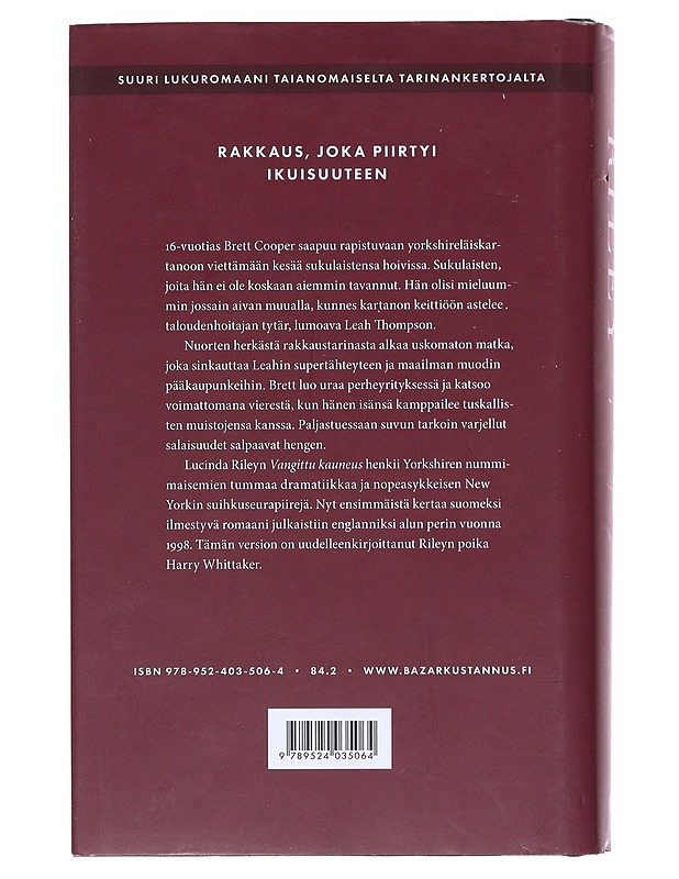 Vangittu kauneus -Lucinda Riley - Romaanit ja novellit - 10105533805 - 1