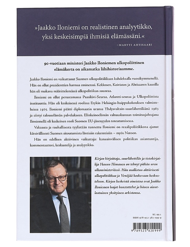 Iloniemi - eminenssi - Hannu Himanen - Elämäkerrat ja muistelmat - 10105533812 - 1