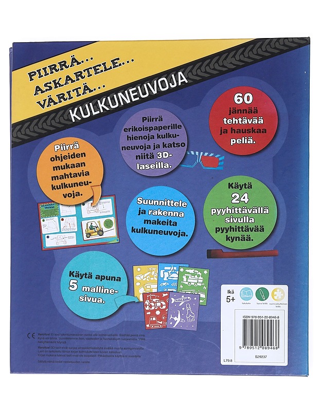 Piirrä...askartele...väritä...kulkuneuvoja - Lastenkirjat - 10105533819 - 1