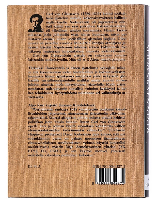 Sodankäynnistä - Clausewitz, Carl von - Elämäkerrat ja muistelmat - 10105533829 - 1
