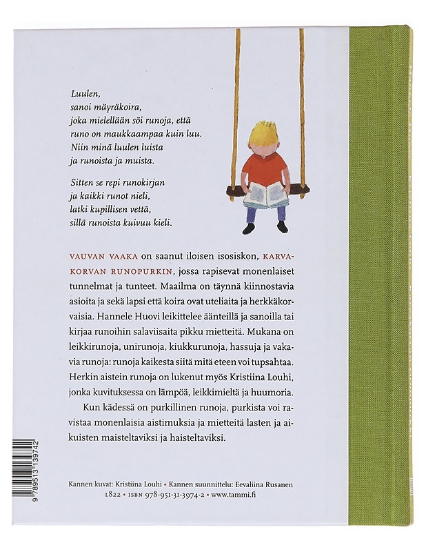 Karvakorvan runopurkki - Hannele Huovi - Lastenkirjat - 10105533841 - 1