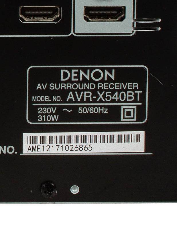 DENON AVR-X540BT -AV-vastaanotin  - Audio - 10105533846 - 3