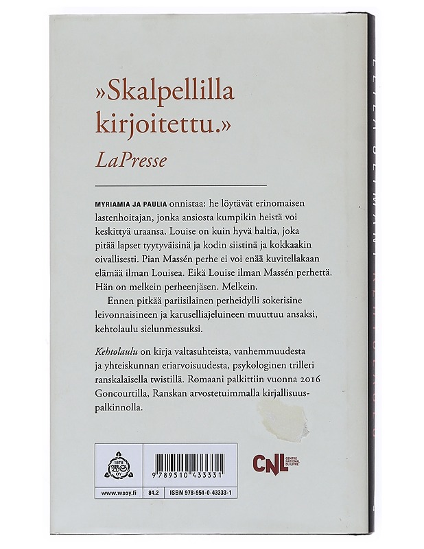 Kehtolaulu - Slimani, Leïla - Jännitys ja dekkarit - 10105533884 - 1
