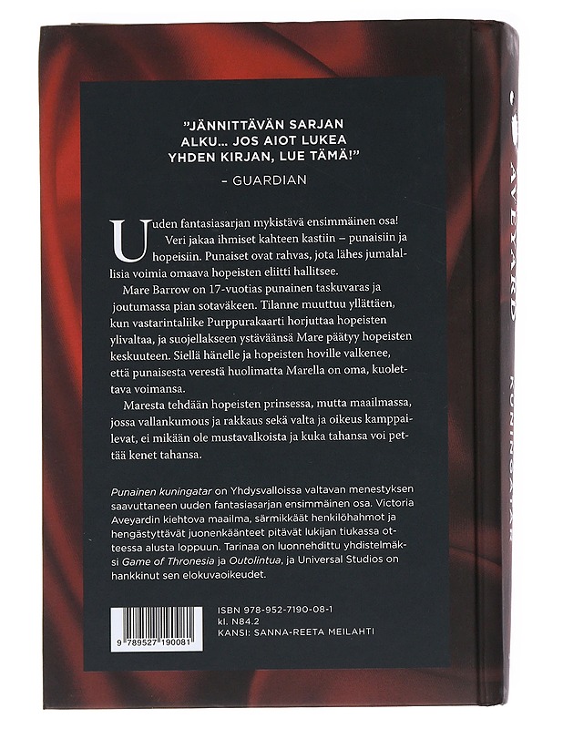 Punainen kuningatar - Aveyard, Victoria - Fantasia- ja scifi - 10105534034 - 1