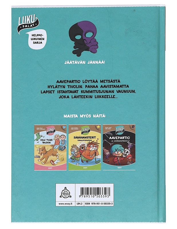 Aavepartio ja kaamea kummituskyyti - Lipasti, Roope - Lastenkirjat - 10105534108 - 1