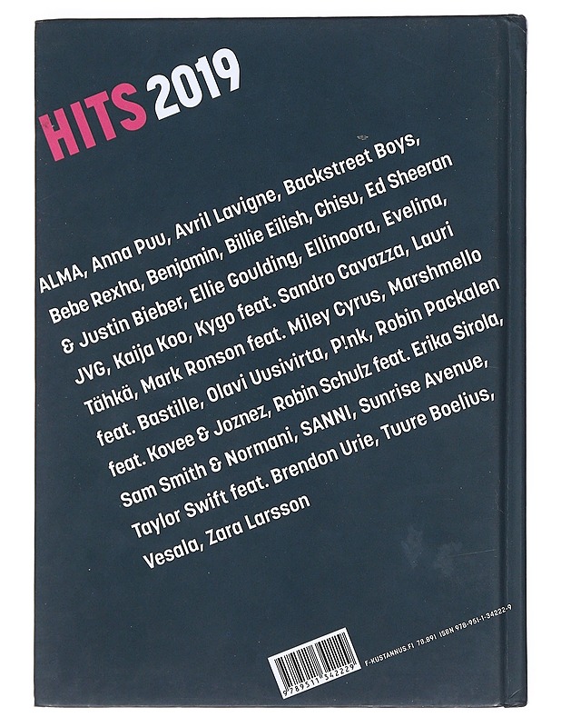 Hits 2019 - Soikkeli, Saara - Musiikki- ja elokuvakirjat - 10105534165 - 1