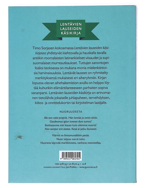 Lentävien lauseiden käsikirja - Sorjanen, Timo - Romaanit ja novellit - 10105534296 - 1