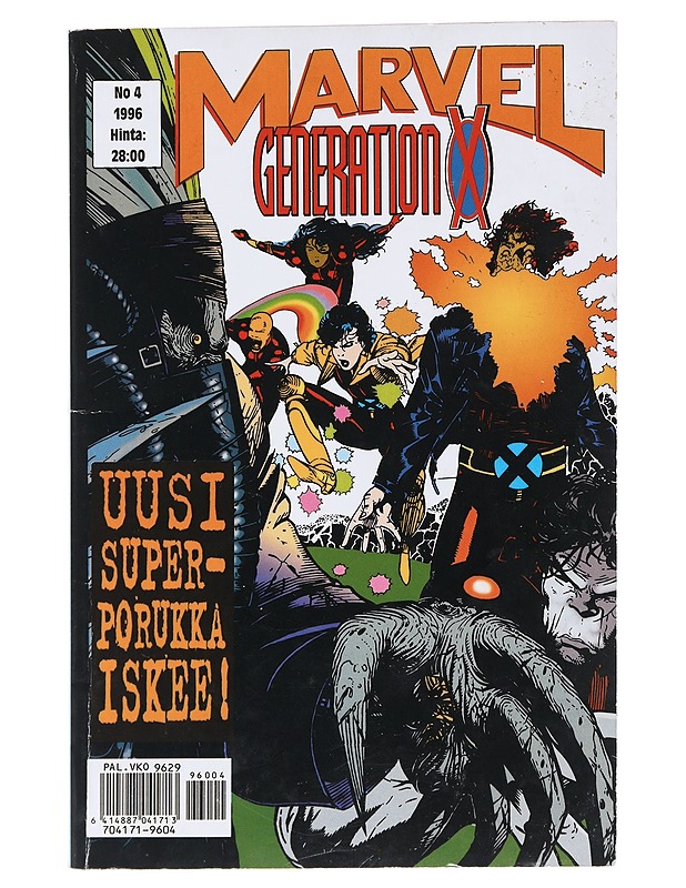 Marvel Generation X N:o 4/1996 - Sarjakuvat - 10105534332 - 0