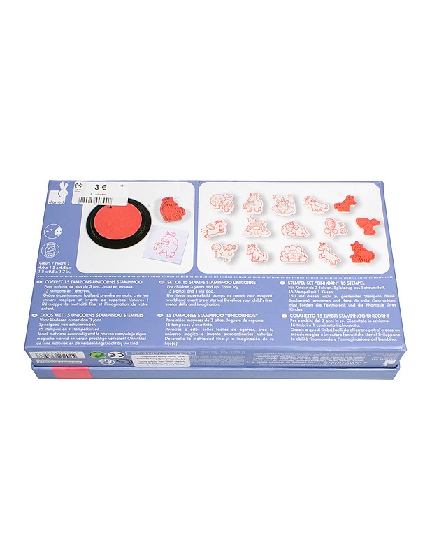 JANOD Unicorns Stampinoo leimasinsetti, 15kpl - Askartelu - 10105534341 - 1