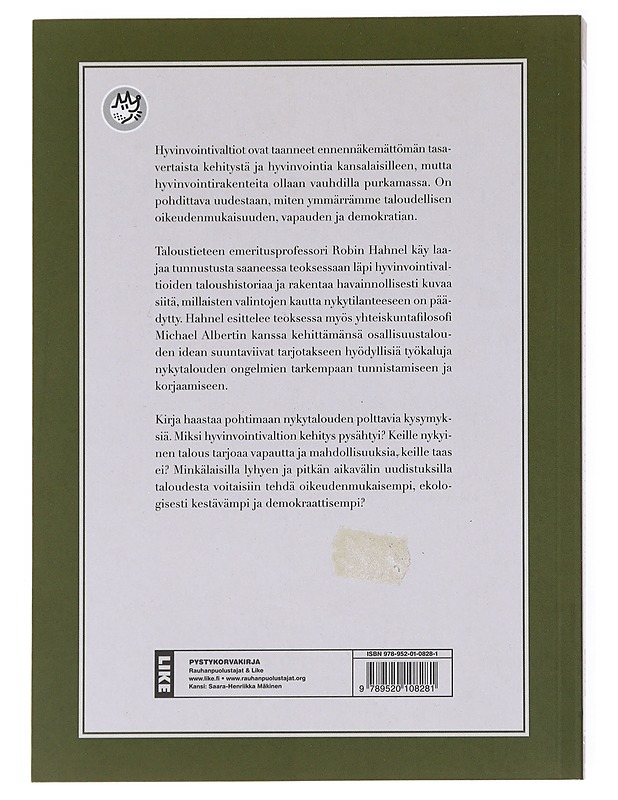 Kilpailusta yhteistyöhön : kohti oikeudenmukaista talousjärjestelmää - Hahnel, Robin - Historiakirjat - 10105534407 - 1