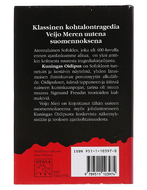 Kuningas Oidipus - Sofokles - Romaanit ja novellit - 10105534431 - 1