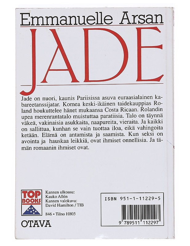 Jade - Arsan, Emmanuelle - Harrastekirjat - 10105534614 - 1