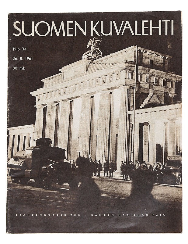 Suomen Kuvalehti näköispainos N:o 34 1961 - Lehdet - 10105534634 - 0