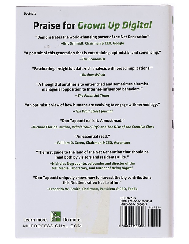 Grown up digital : how the net generation is changing your world - Don Tapscott - Harrastekirjat - 10105534776 - 1