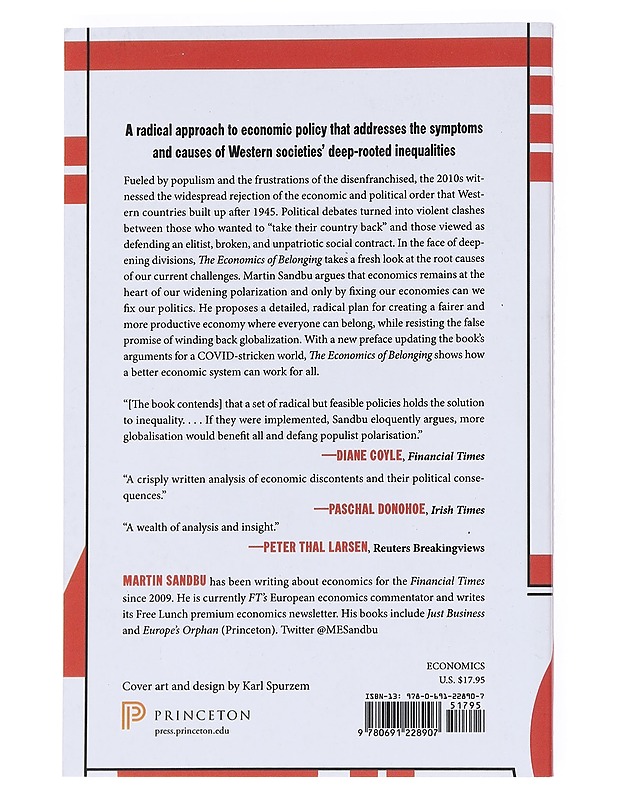 The Economics of Belonging - Sandbu, Martin  - Tietokirjat ja oppaat - 10105534844 - 1