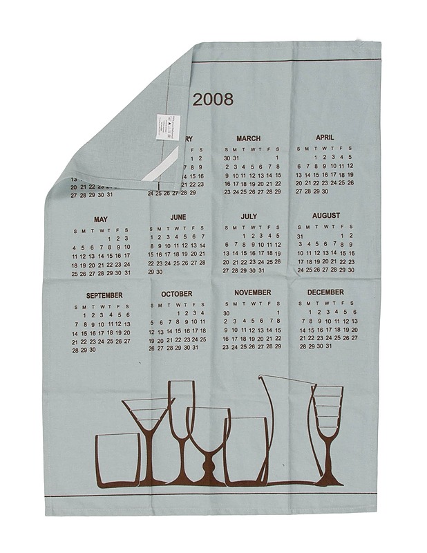 Kalenteripyyhe 2008 - Keittiötekstiilit - 10105534855 - 0