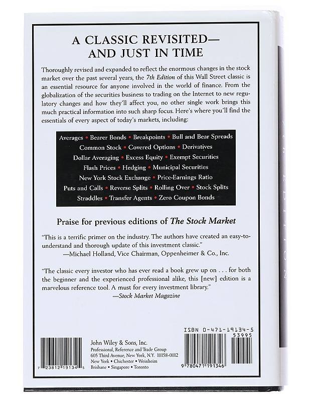 The stock market - Richard J. Teweles - Tietokirjat ja oppaat - 10105534900 - 1