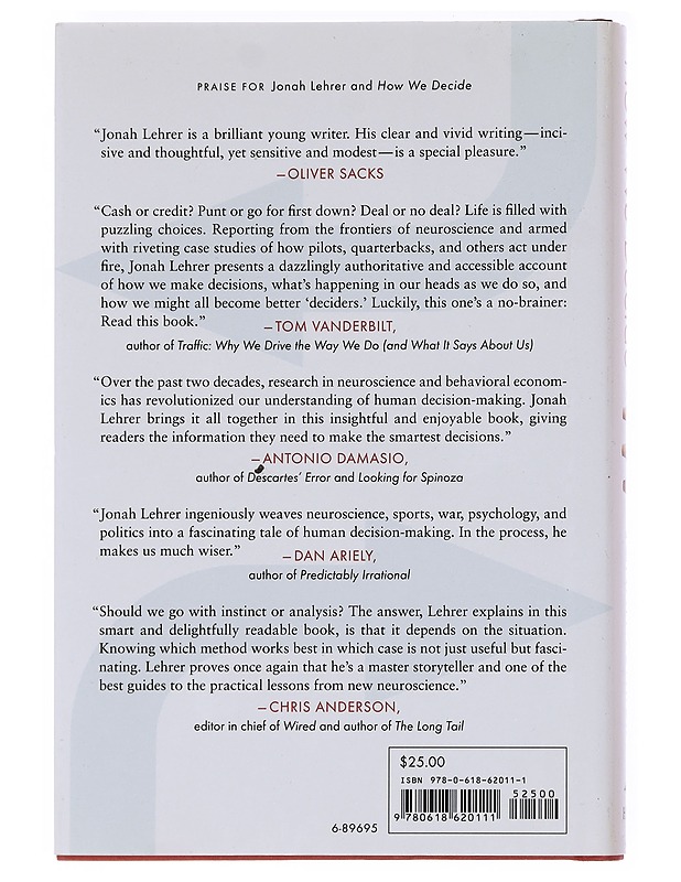 How we decide - Jonah Lehrer - Tietokirjat ja oppaat - 10105535011 - 1