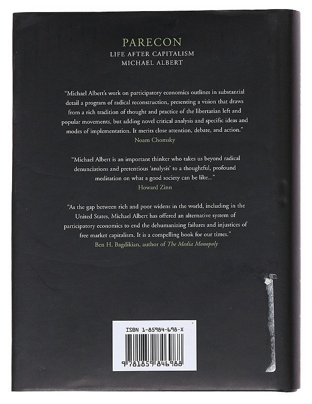 Parecon : Life after capitalism - Albert, Michael - Tietokirjat ja oppaat - 10105535070 - 1