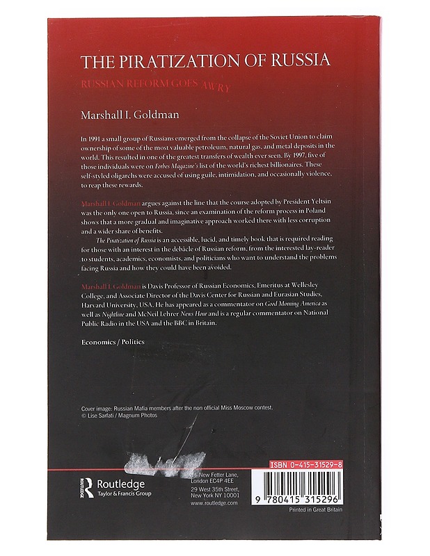 The piratization of russia - Elämäkerrat ja muistelmat - 10105535303 - 1
