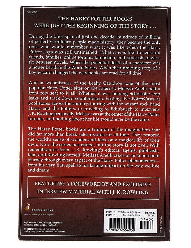 Harry, A History - Anelli, Melissa - Fantasia- ja scifi - 10105535298 - 1