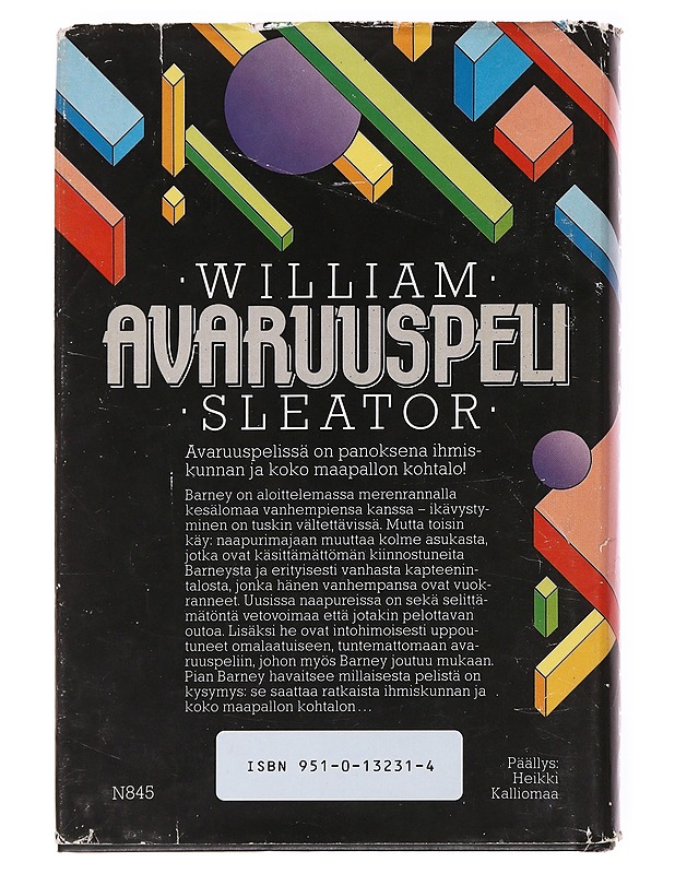 Avaruuspeli - Sleator, William - Romaanit ja novellit - 10105535306 - 1