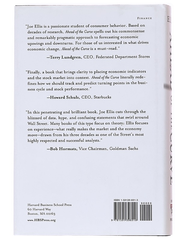 Ahead of the Curve : a commonsense guide to forecasting business and market cycles - Ellis, Joseph H.  - Tietokirjat ja oppaat - 10105535381 - 1