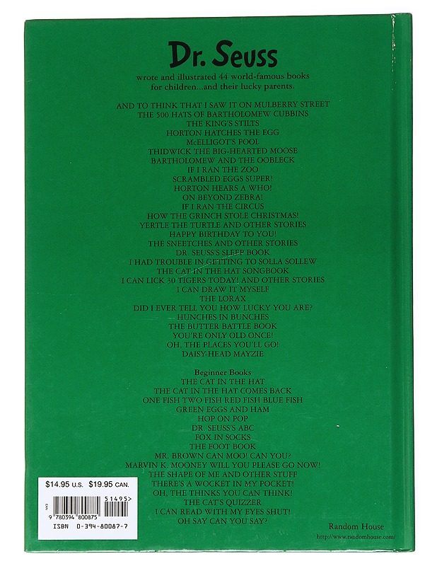 Yertle the Turtle and Other Stories - Dr. Seuss - Lastenkirjat - 10105535406 - 1