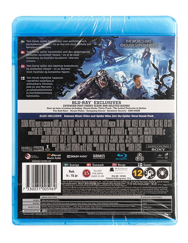 Venom - Blu-ray - Blu-ray-levyt - 10105535494 - 1