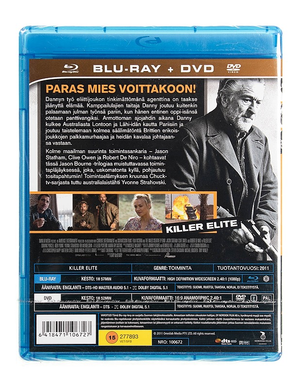 Killer Elite - Blu-ray + DVD - Blu-ray-levyt - 10105535496 - 1