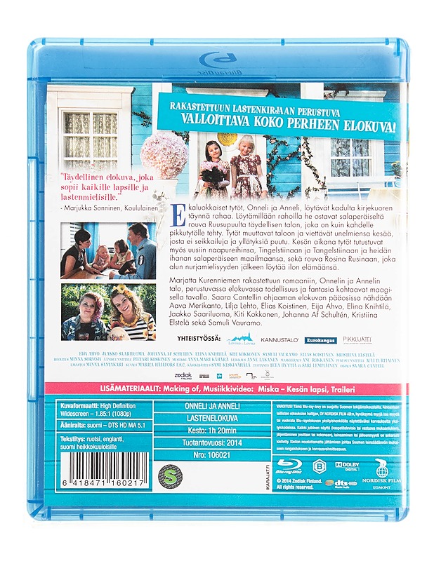 Onneli ja Anneli - Blu-ray - Blu-ray-levyt - 10105535551 - 1