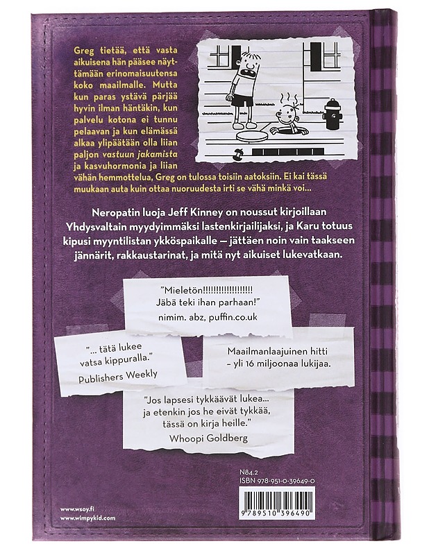 Neropatin päiväkirja 5 : Karu totuus - Kinney, Jeff - Romaanit ja novellit - 10105535557 - 1