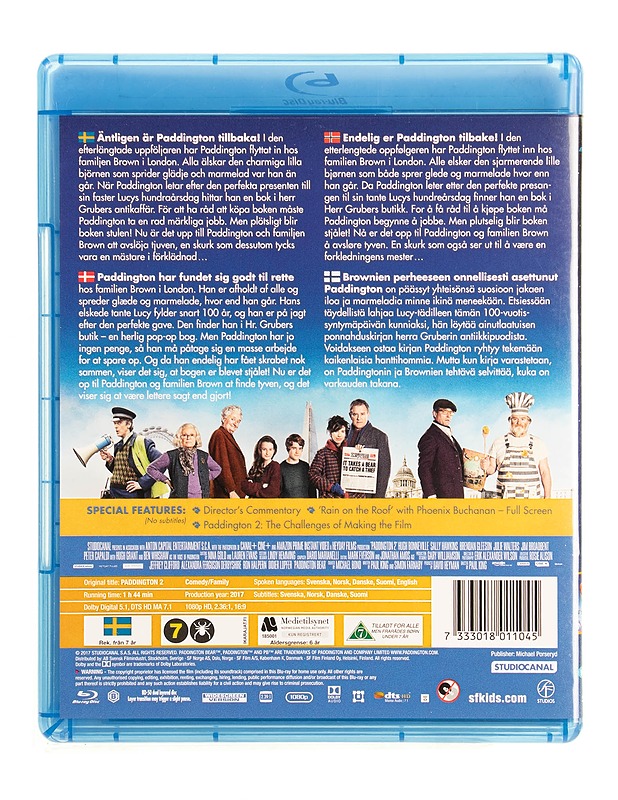 Paddington 2 - Blu-ray - Blu-ray-levyt - 10105535553 - 1