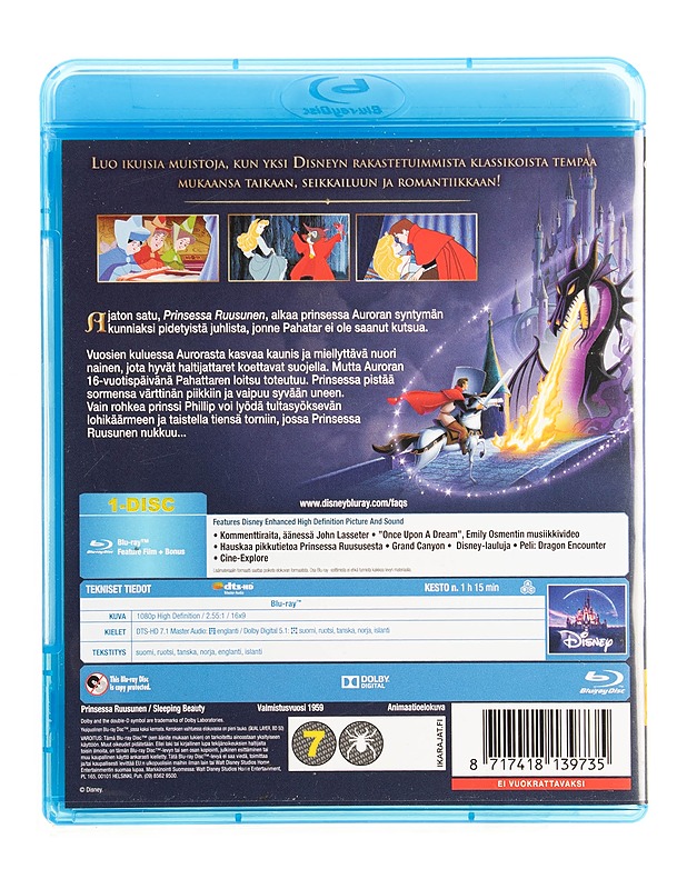 Prinsessa Ruusunen - Blu-ray - Blu-ray-levyt - 10105535558 - 1
