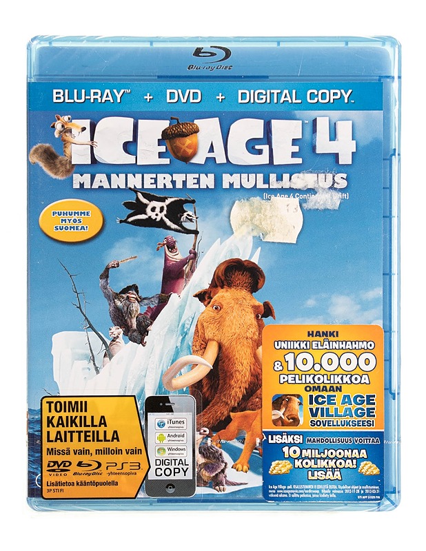 Ice Age 4: Mannerten mullistus - Blu-ray - Blu-ray-levyt - 10105535561 - 0