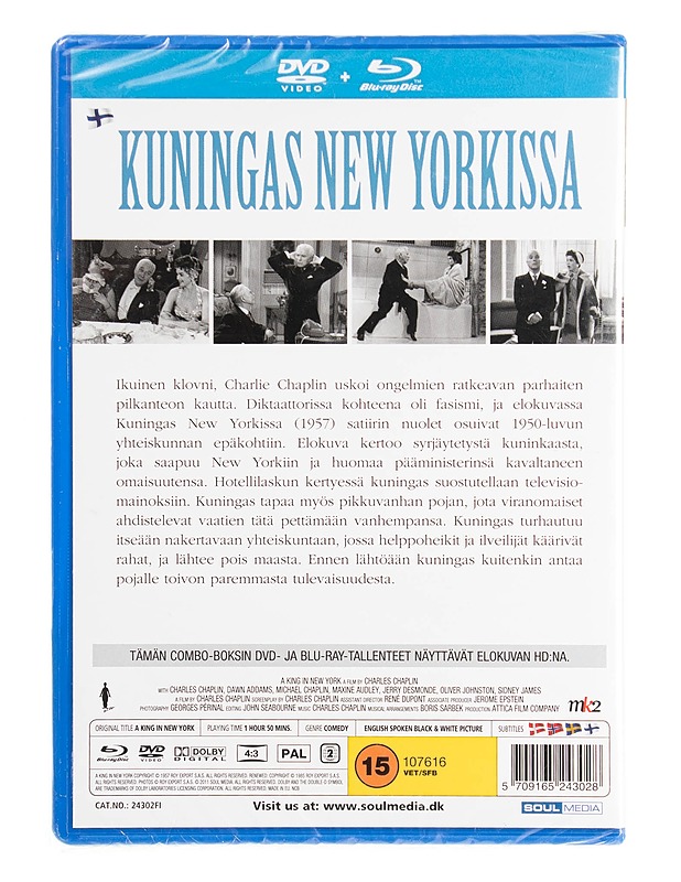 Kuningas New Yorkissa - Blu-ray + DVD - Blu-ray-levyt - 10105535568 - 1